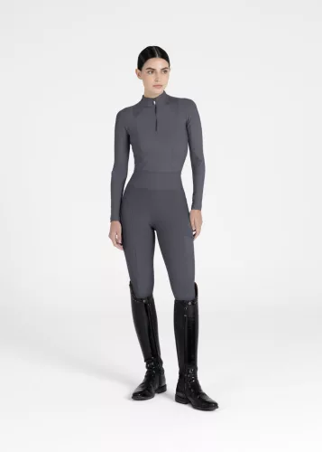 Maximilian Outline Lovagló Leggings (grafit), L
