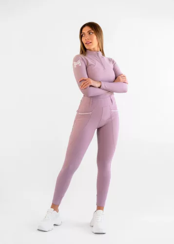 MAXIMILIAN Pro Riding Leggings (Knee Grip) - Mauve, S