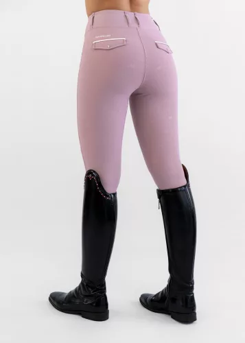 MAXIMILIAN Pro Riding Leggings (Knee Grip) - Mauve, L