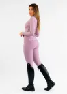 MAXIMILIAN Pro Riding Leggings (Knee Grip) - Mauve, L