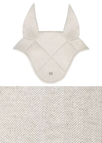 Maxmilian halszálka mintás fülvédő - bézs, COB