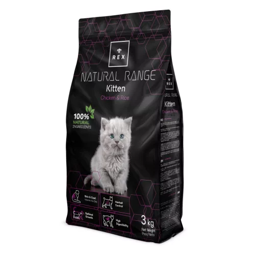 Rex Natural Range Kitten kölyök macskaeledel - 3 kg