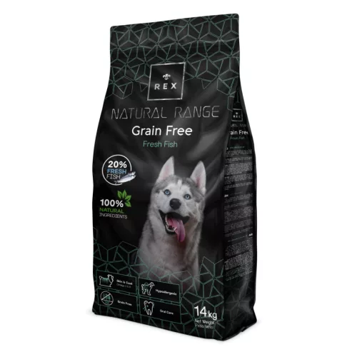 Rex Natural Range Grain Free Fresh Fish - hipoallergén gabonamentes halas szárazeledel - 3 kg