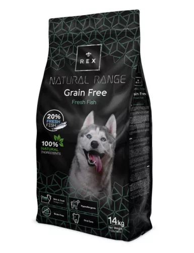Rex Natural Range Grain Free Fresh Fish - hipoallergén gabonamentes halas szárazeledel - 14kg