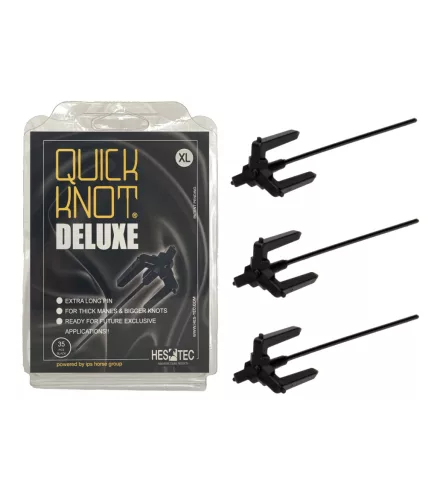 Waldhausen Quick Knot Deluxe sörényfonó készlet-fekete