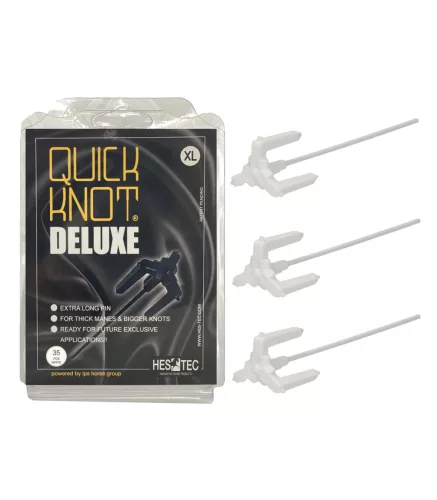 Waldhausen Quick Knot Deluxe sörényfonó készlet - fehér
