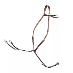   Ikonic Classic Bridge szügyelő - sötétbarna, full, arany csat