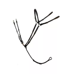   Ikonic Large Bridge szügyelő - stötébarna, cob, arany csat