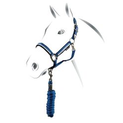 Equestro White Trim bélelt kötőfék vezetőszárral