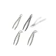 Set of 5 Wolf Tooth Forceps