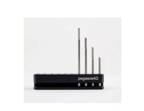 Autoclavable Storage Block for Burr Bits Ø3.175 mm (metal, black)